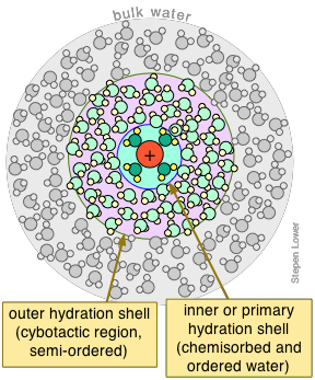 ion hydration shells